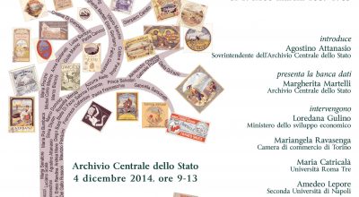 Presentazione della banca dati della serie Marchi di fabbrica e di prodotto dal 1869 al 1965