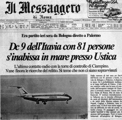 40 anni dalla strage di Ustica
