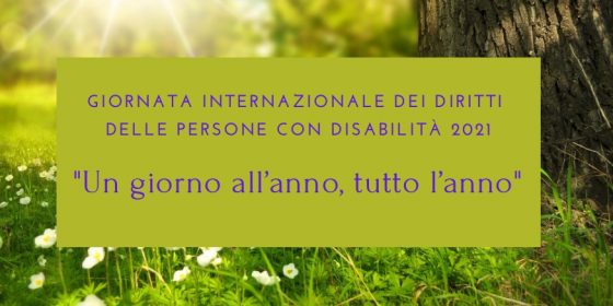 Copertina Giornata internazionale disabilità 2021