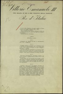 ACS, Raccolta delle leggi e dei decreti, RD 26 gennaio 1924, n. 3126