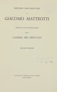 Discorso di Matteotti alla Camera dei Deputati 1