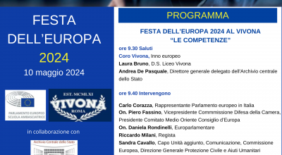 Giornata dell’Europa 2024 in collaborazione con il Liceo Vivona di Roma