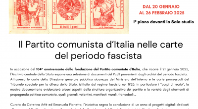 Il Partito comunista d’Italia nelle carte del periodo fascista – Mostra documentaria