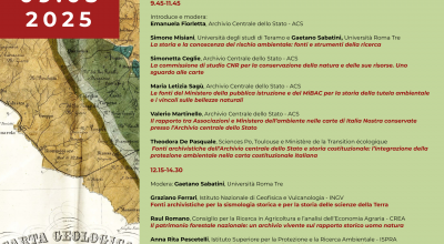Convegno “…anche nell’interesse delle future generazioni”. Fonti storiche per la conoscenza del rischio ambientale