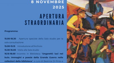 Apertura Straordinaria dell’ACS sabato 8 novembre 2025