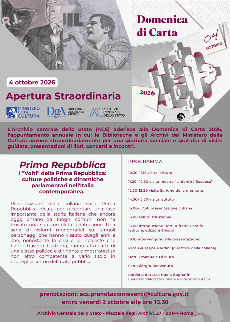 Domenica di Carta 2026